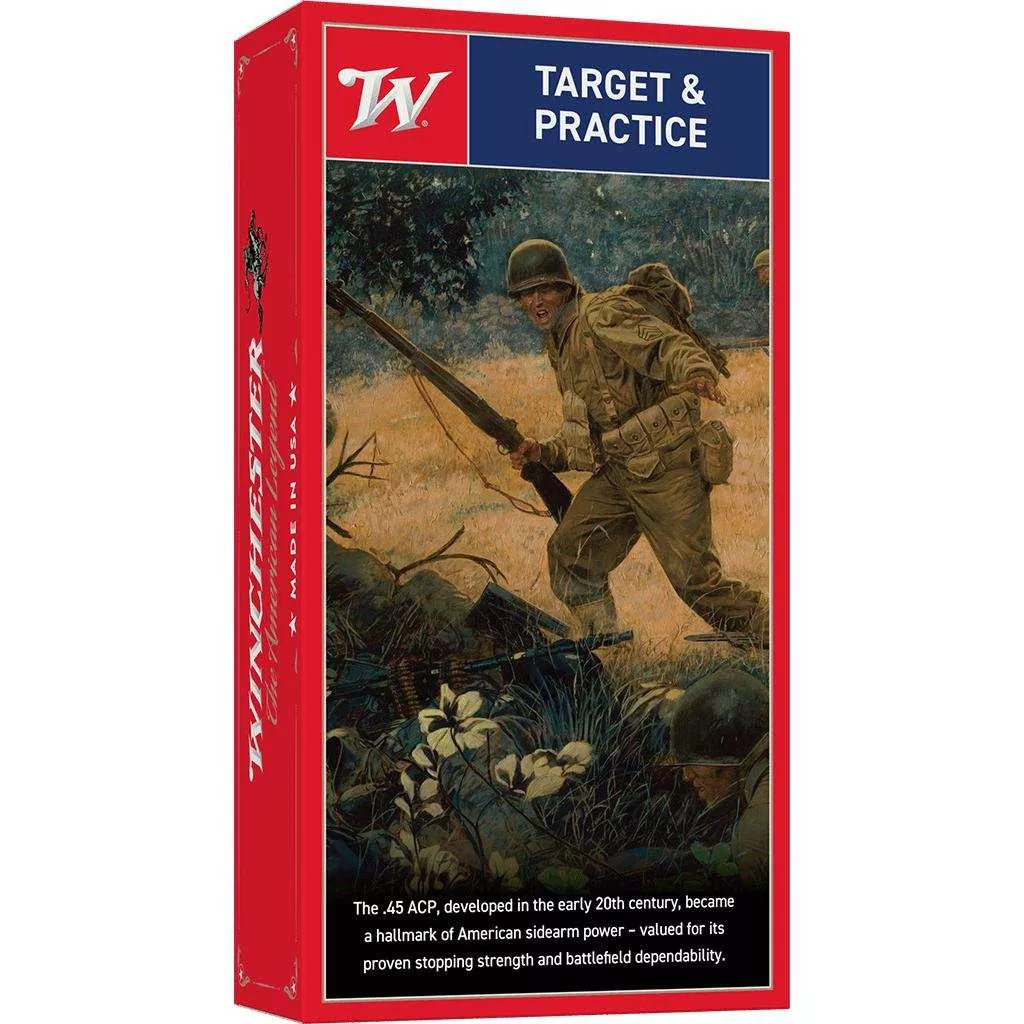 Winchester USA .45 ACP 250th Anniversary Handgun Ammunition