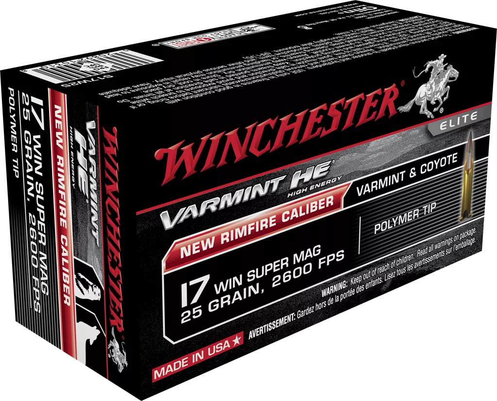 WINCHESTER VARMINT HV 17WSM 25GR POLY TIP 50RD BX 500RD CASE