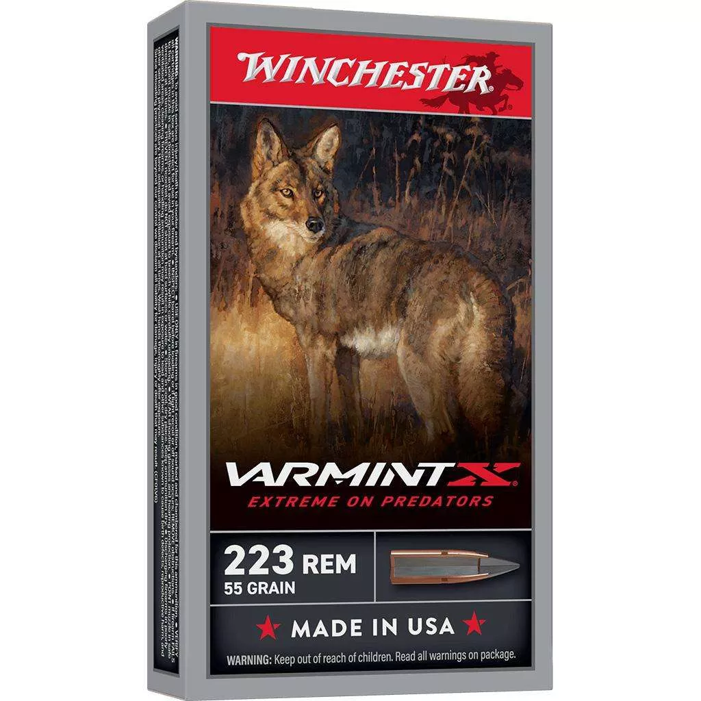 Winchester Varmint X .223 Rem 55gr PT 3240fps 20/ct