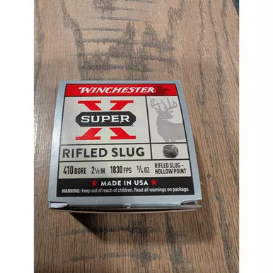 WinchesterSuper-X Rifled Slug .410 Gauge 2.5 Inch 15 rounds#X41RS5VP