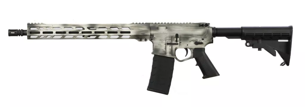 WISE ARMS WA-15B 5.56MM Rifle, White/Grey, 16" Barrel 721867101753