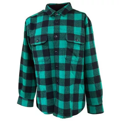 Woolly Dry Goods Men’s Classic Washable Wool Shirt – 9.75 oz Tall Fit #WWS0