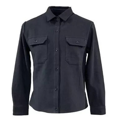 Woolly Dry Goods Women’s 9 oz Flannel Shacket – Soft Double-Brushed Cotton - Regular #WWFS9OZ10