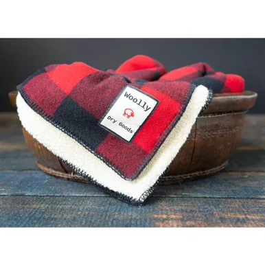 Woolly Sherpa-Backed Blanket #WBSB24