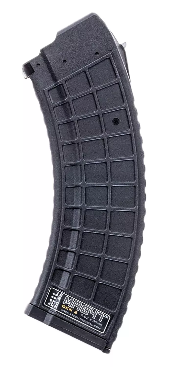 Xtech Tacitcal XTT135BLKELITE Elite 30rd 7.62X39 Fits AK-47 Black Stainless Steel