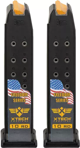 XTech Tactical Glock 19 Magazine Kit - 10RD Freedom (2 Pack)