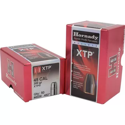 XTP 45 CALIBER (0.452'') 300GR JACKETED HOLLOW POINT 50/BOX