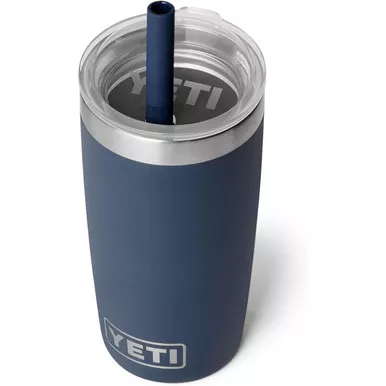 YETI Rambler Jr. 10 Oz Tumbler with Silicone Straw Lid - Navy