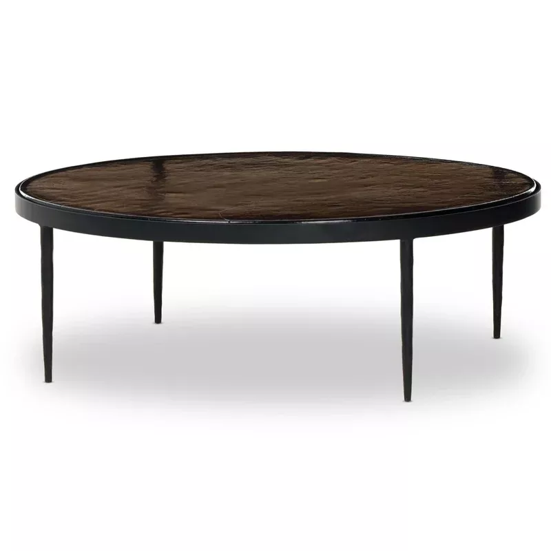 yoko grand coffee table smoked brown by four hands