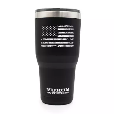 Yukon 30oz Tumbler - Black Vintage US Flag #YO30BLACKUSA