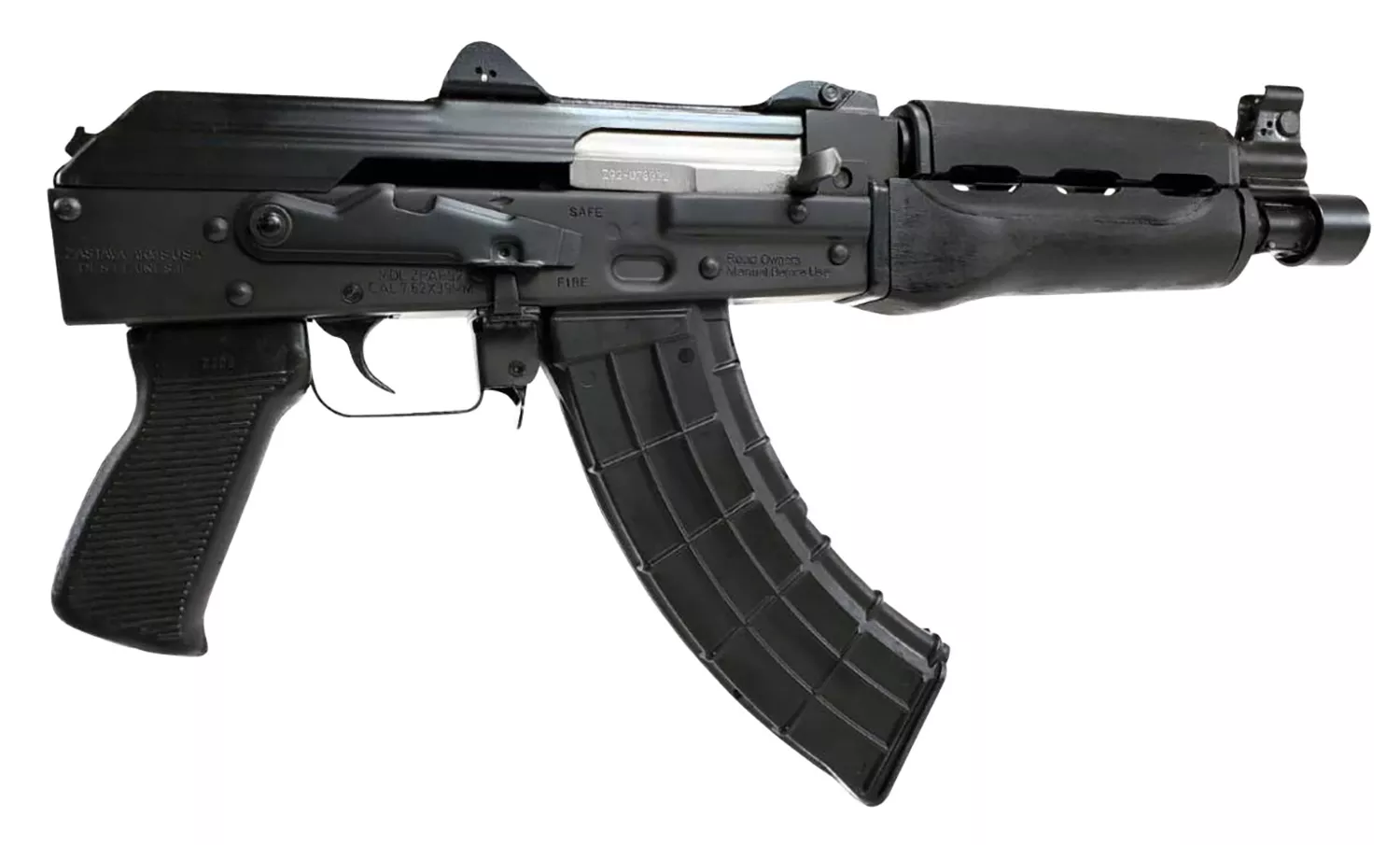Zastava Arms Usa ZP92762M ZPAP 92 7.62x39mm 30+1 10" Black, Polymer Grip, Dark Wood Handgaurd