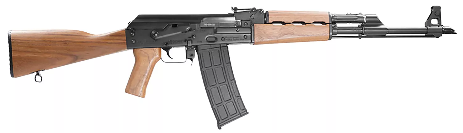 Zastava Arms Usa ZR90556WM PAP M90 5.56x45mm 30+1 18.25" Black Chrome Lined Barrel, Black Walnut Handguard, Walnut Fixed Stock & Grip