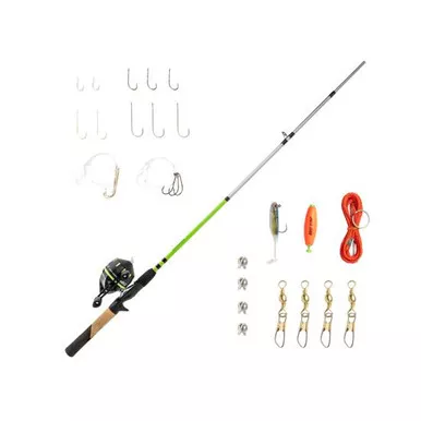 Zebco Ready Tackle Lake/Pond 6'0' 2pc Medium Light Spincast Combo#RTLPSC602ML.NS3