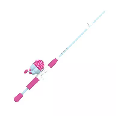Zebco Supergirl 5'0" 2pc Medium Light Spincast Combo #YSCSUPERG502ML
