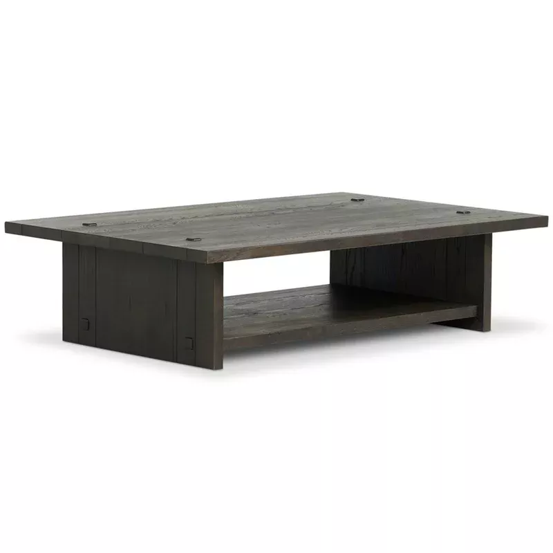 zeno coffee table smoked black by amber lewis x four hands