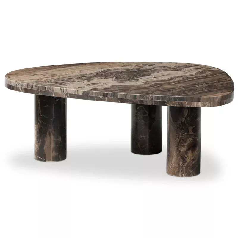 zion nesting coffee tables rocky brown by four hands