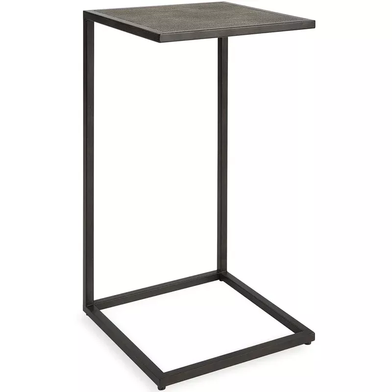zola accent table antique black